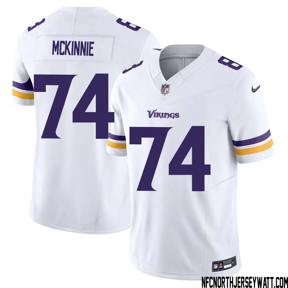 Bryant McKinnie No 74 Men White Minnesota Vikings Vapor F.U.S.E. Limited Jersey