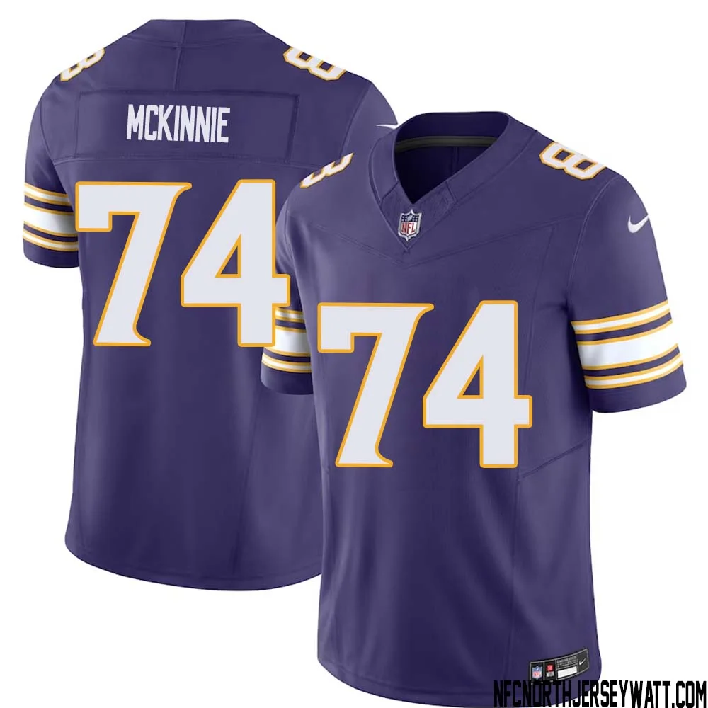 Bryant McKinnie No 74 Mens Purple Minnesota Vikings Vapor F.U.S.E. Limited Jersey