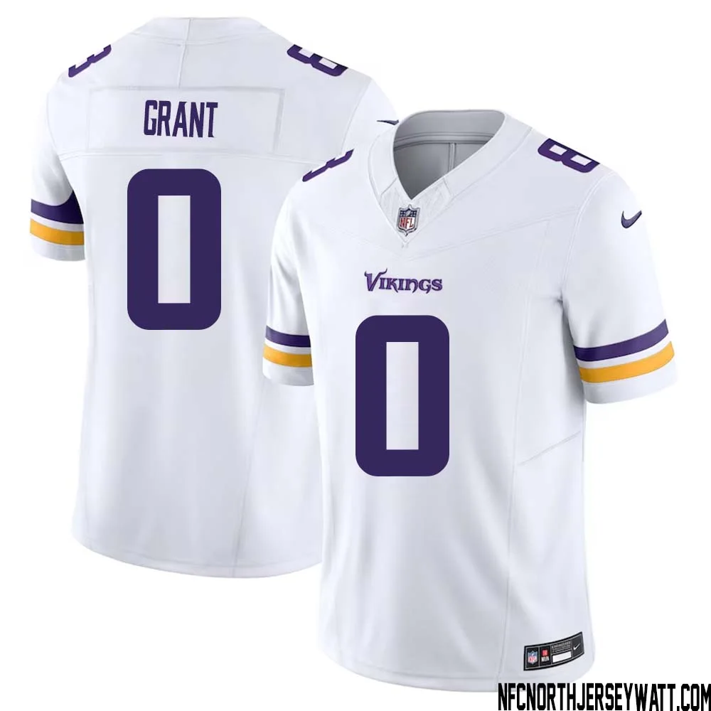 Bud Grant No 0 Men White Minnesota Vikings Vapor F.U.S.E. Limited Jersey 1