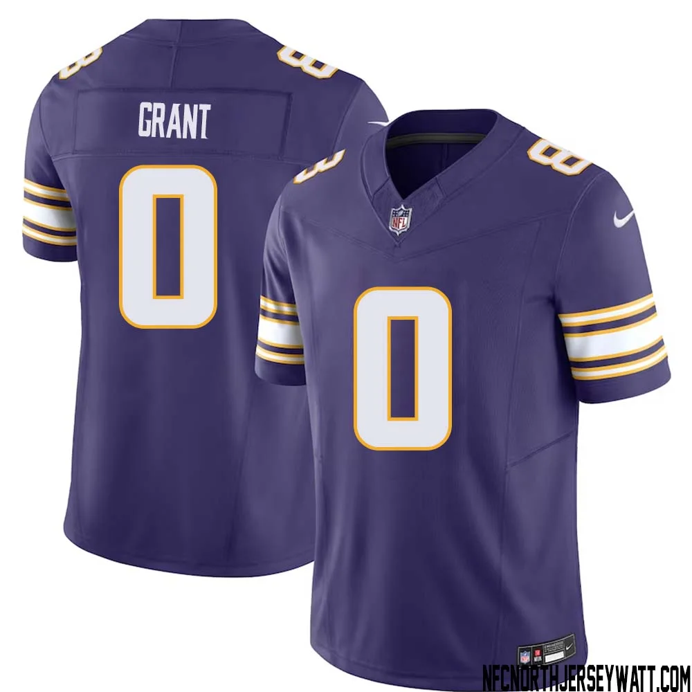 Bud Grant No 0 Mens Purple Minnesota Vikings Vapor F.U.S.E. Limited Jersey