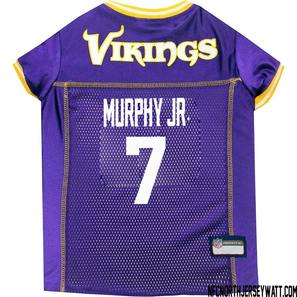 Byron Murphy Jr. No 7 Purple Minnesota Vikings Dog Jersey