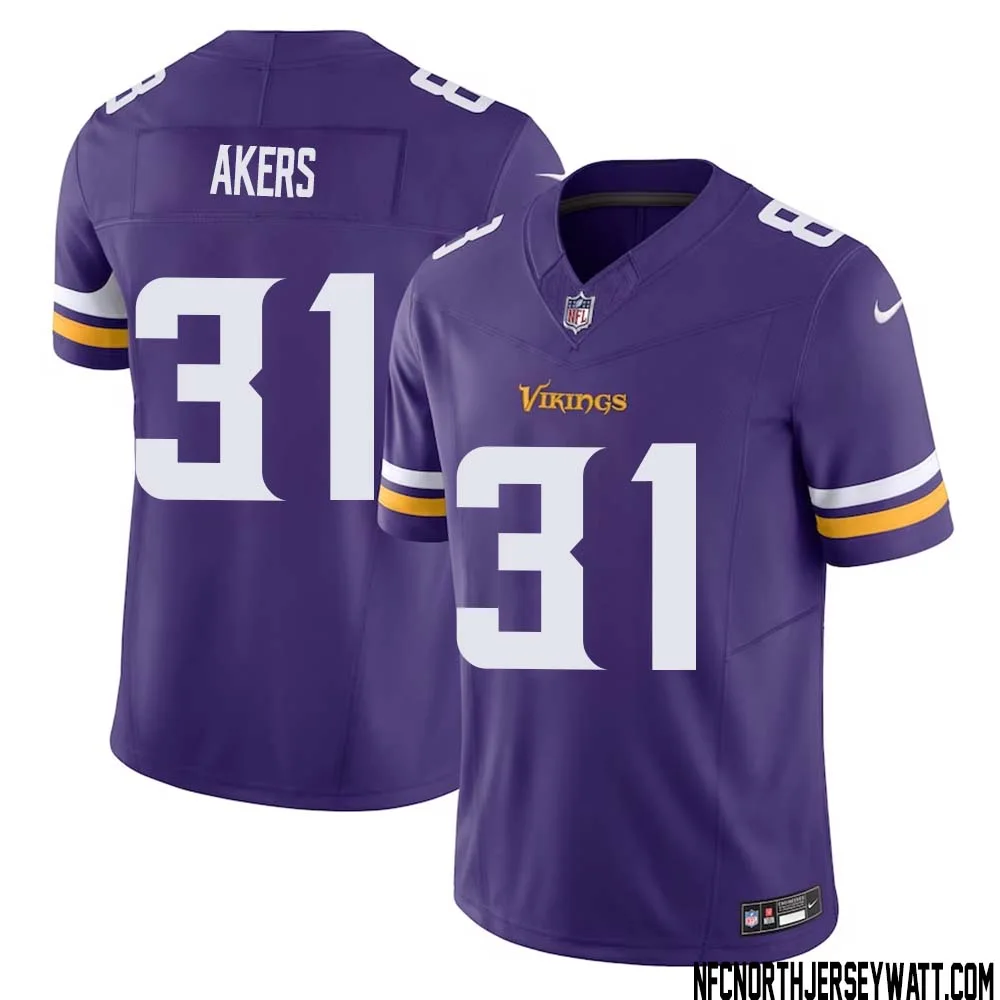 Cam Akers No 31 Men Purple Minnesota Vikings Vapor F.U.S.E. Limited Jersey