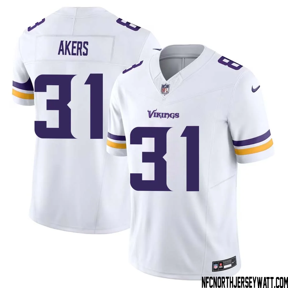 Cam Akers No 31 Men White Minnesota Vikings Vapor F.U.S.E. Limited Jersey