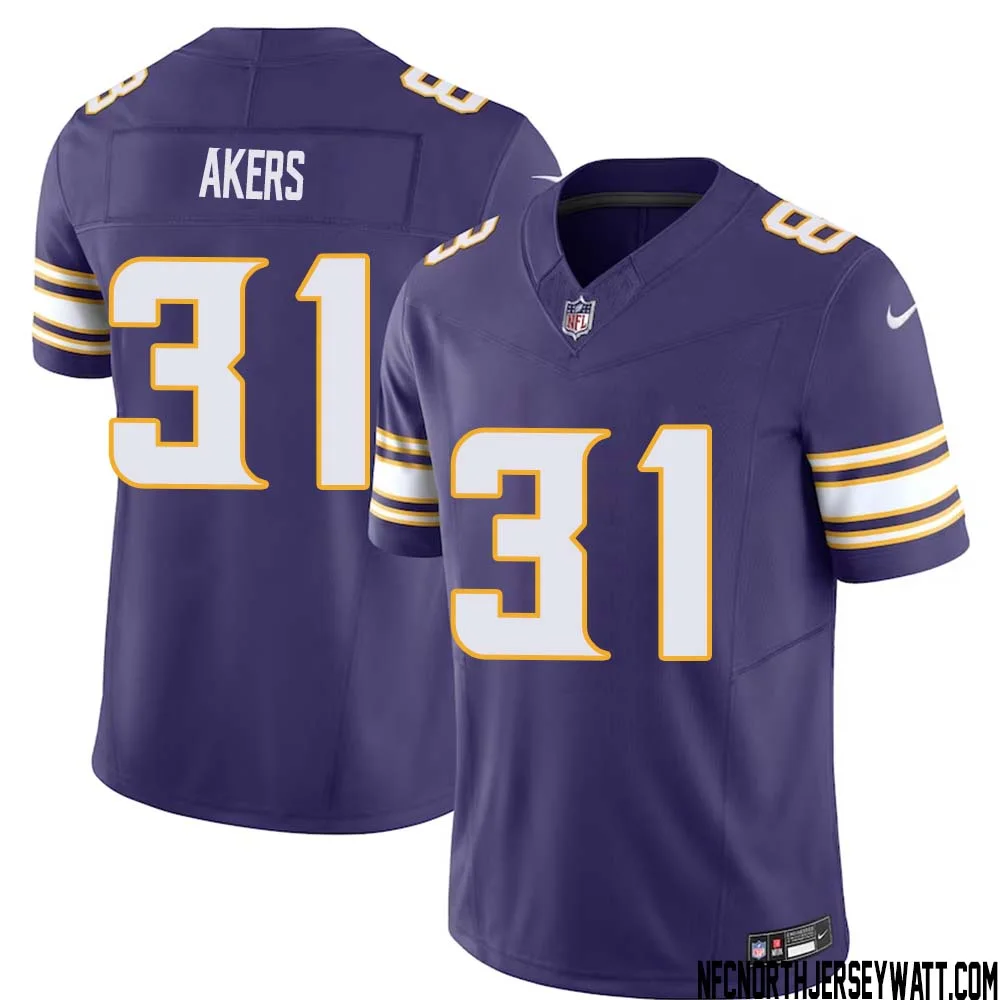 Cam Akers No 31 Mens Purple Minnesota Vikings Vapor F.U.S.E. Limited Jersey