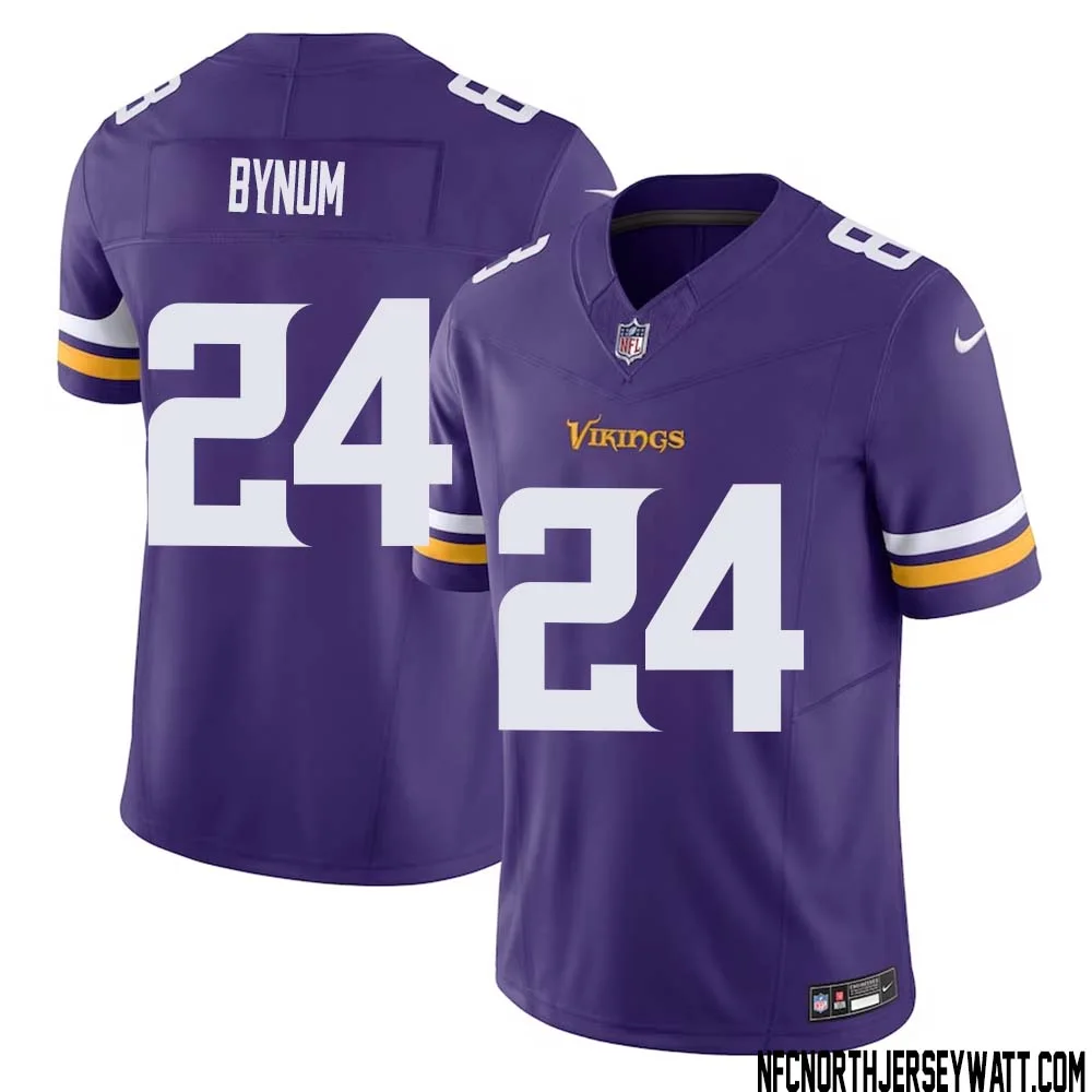 Camryn Bynum No 24 Men Purple Minnesota Vikings Vapor F.U.S.E. Limited Jersey 1