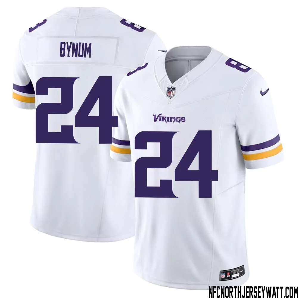 Camryn Bynum No 24 Men White Minnesota Vikings Vapor F.U.S.E. Limited Jersey