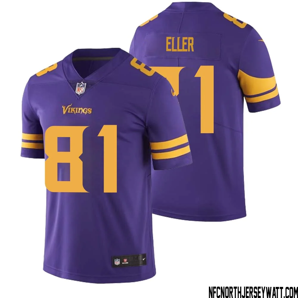 Carl Eller No 81 Men Purple Minnesota Vikings Color Rush Vapor Untouchable Limited Jersey