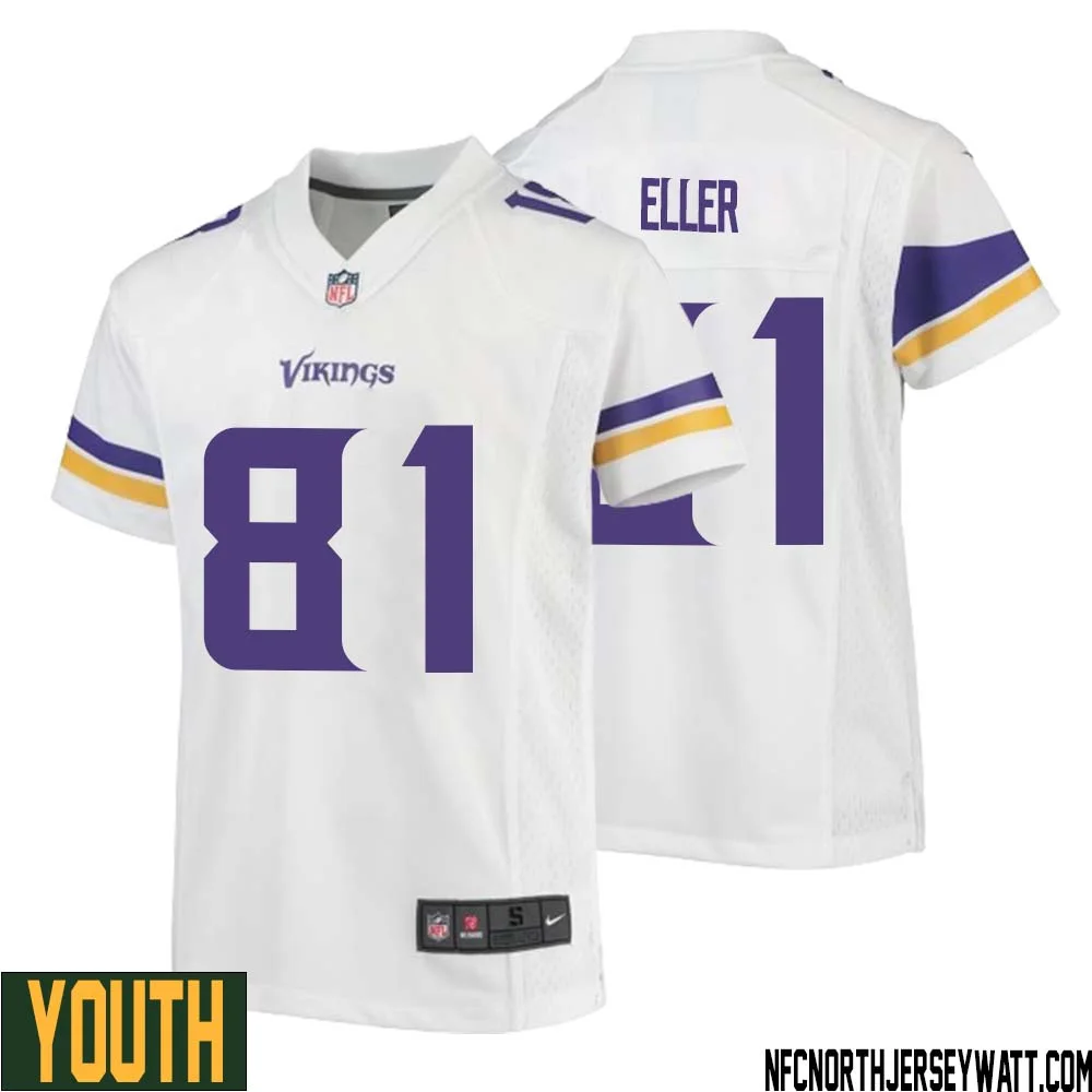 Carl Eller No 81 Youth White Minnesota Vikings Game Player Away Jersey