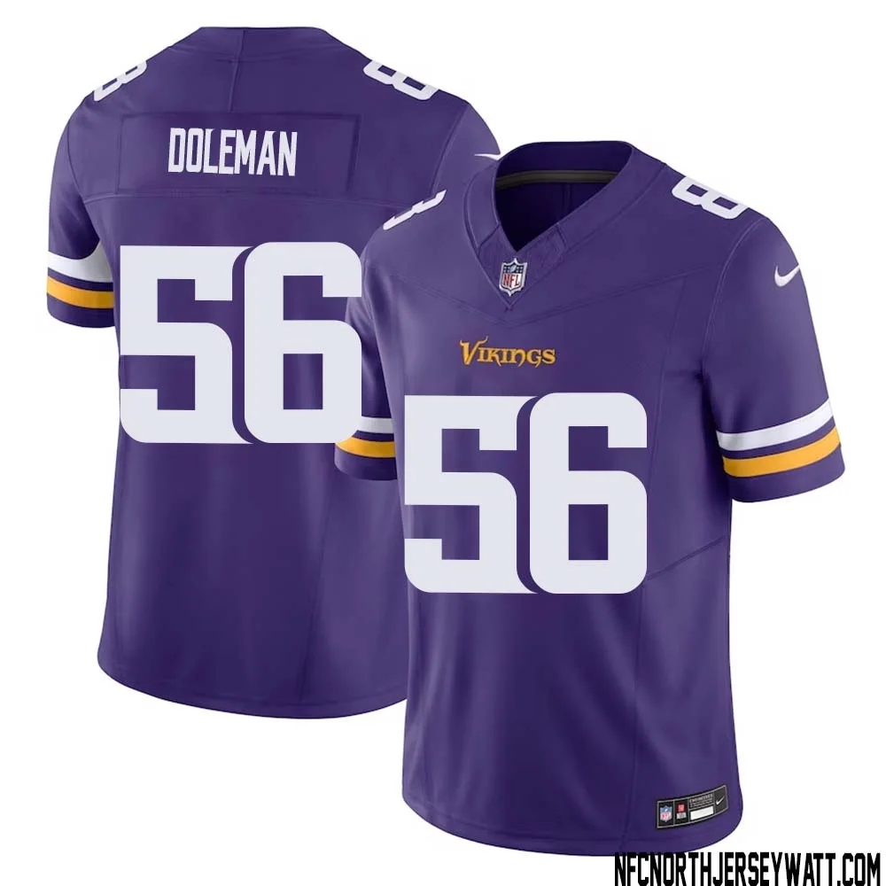 Chris Doleman No 56 Men Purple Minnesota Vikings Vapor F.U.S.E. Limited Jersey