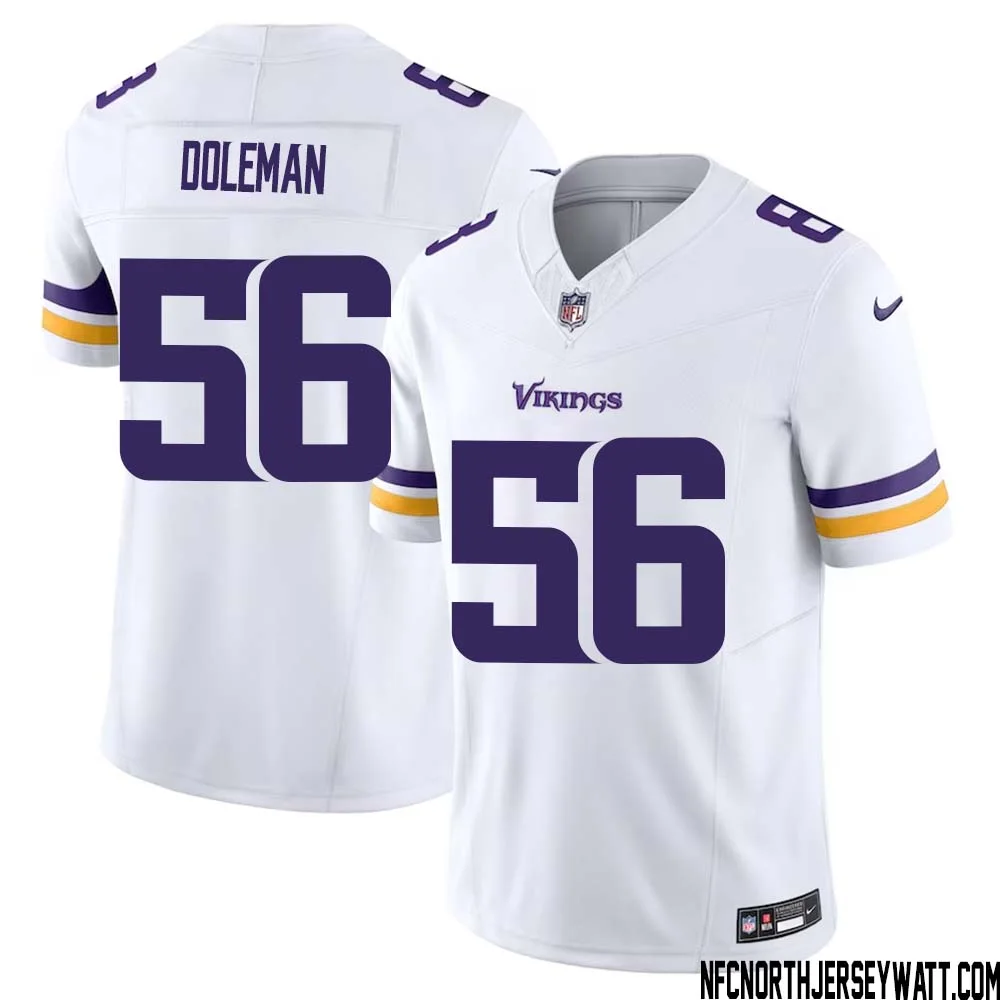 Chris Doleman No 56 Men White Minnesota Vikings Vapor F.U.S.E. Limited Jersey