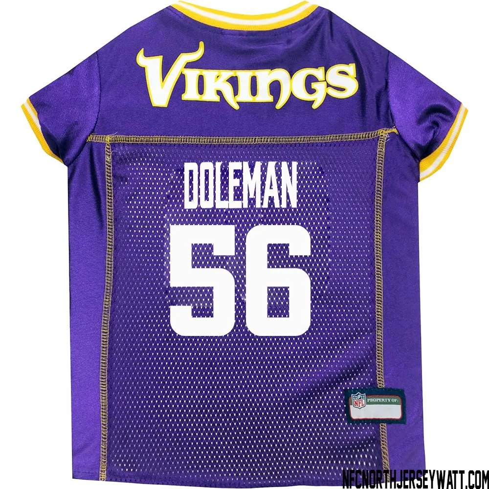 Chris Doleman No 56 Purple Minnesota Vikings Dog Jersey