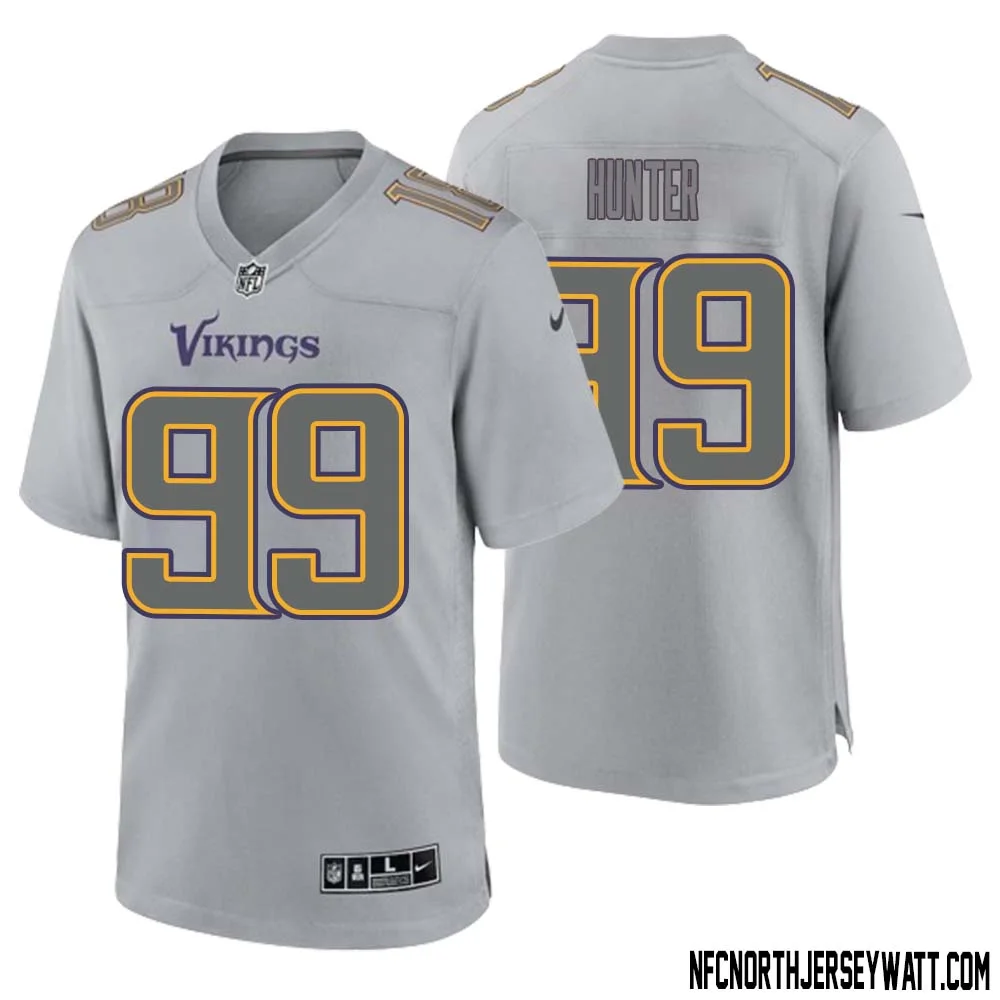 Danielle Hunter No 99 Men Gray Minnesota Vikings Atmosphere Fashion Game Jersey
