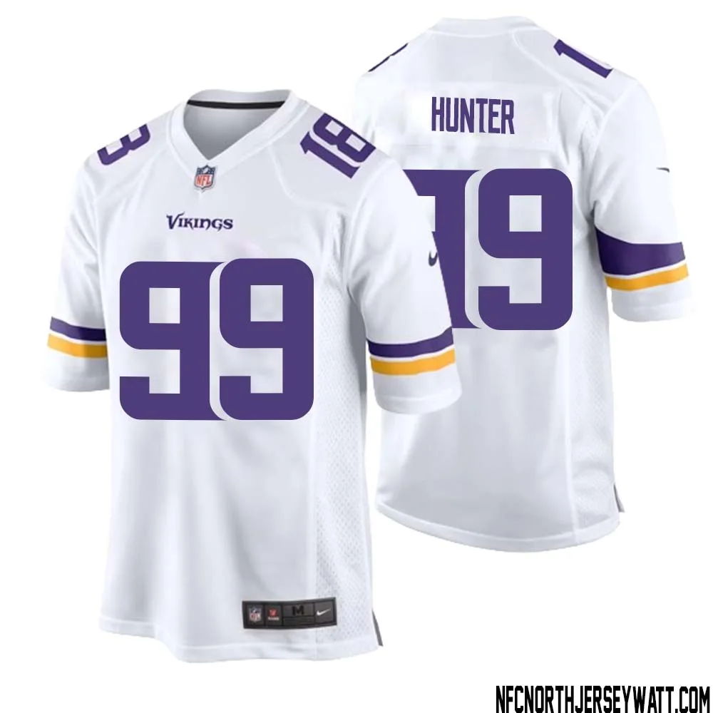 Danielle Hunter No 99 Men White Minnesota Vikings Game Player Away Jersey 1