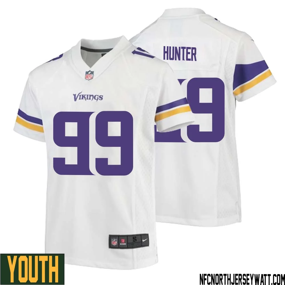Danielle Hunter No 99 Youth White Minnesota Vikings Game Player Away Jersey