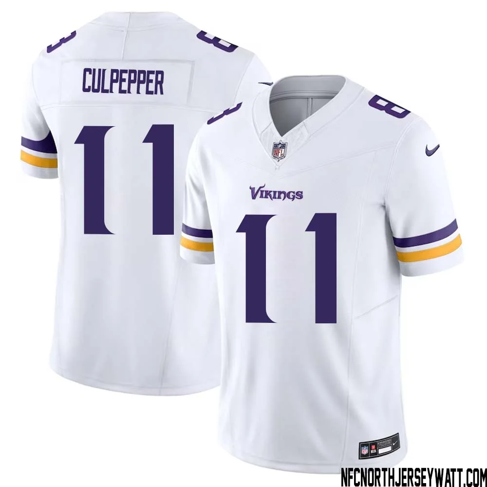 Daunte Culpepper No 11 Men White Minnesota Vikings Vapor F.U.S.E. Limited Jersey