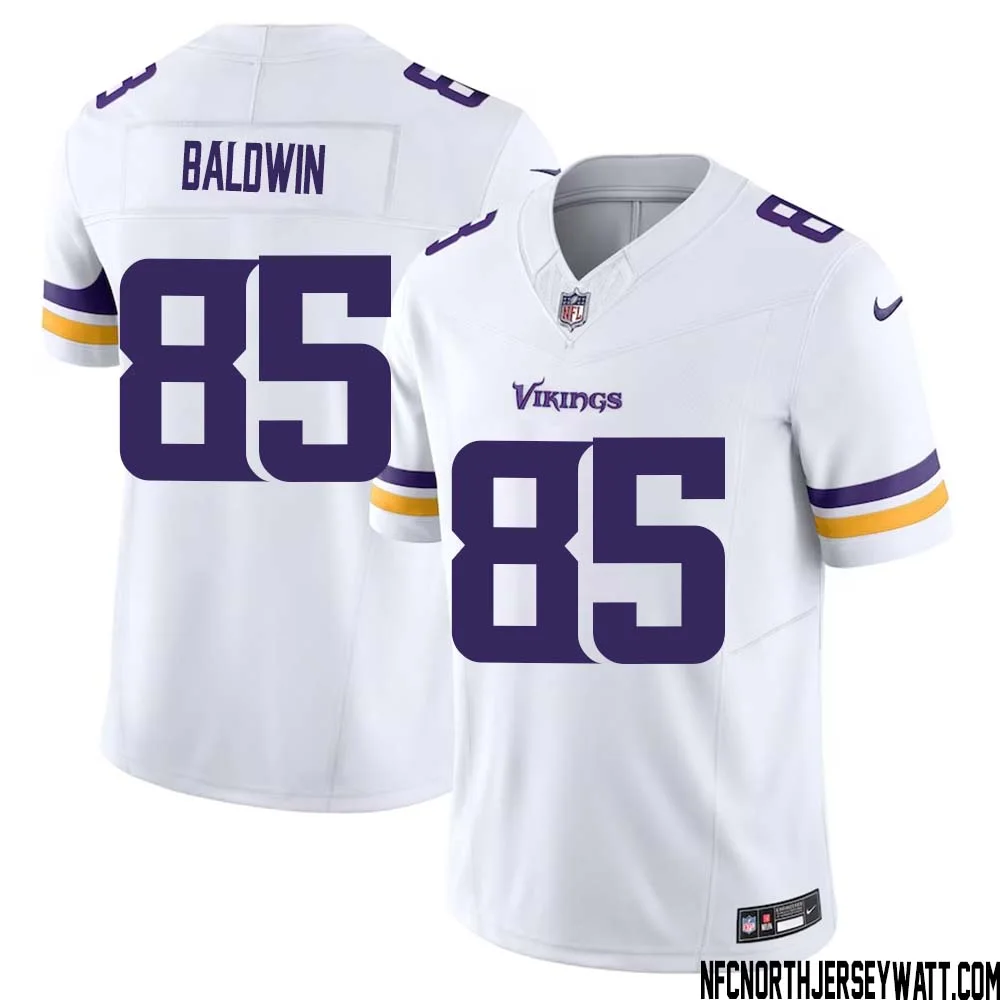 Daylen Baldwin No 85 Men White Minnesota Vikings Vapor F.U.S.E. Limited Jersey