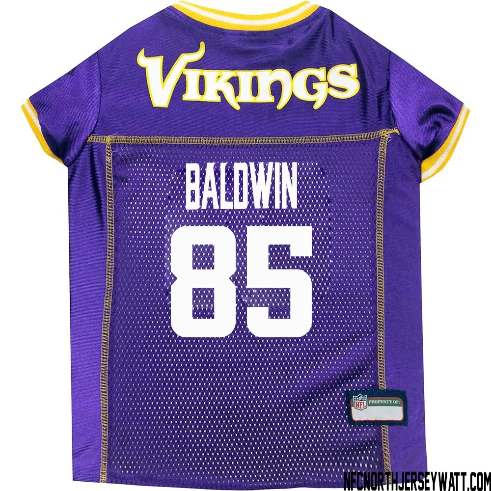 Daylen Baldwin No 85 Purple Minnesota Vikings Dog Jersey