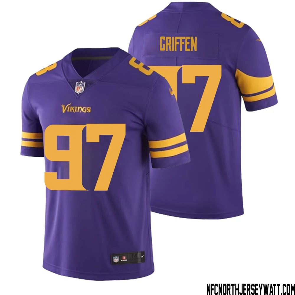 Everson Griffen No 97 Men Purple Minnesota Vikings Color Rush Vapor Untouchable Limited Jersey