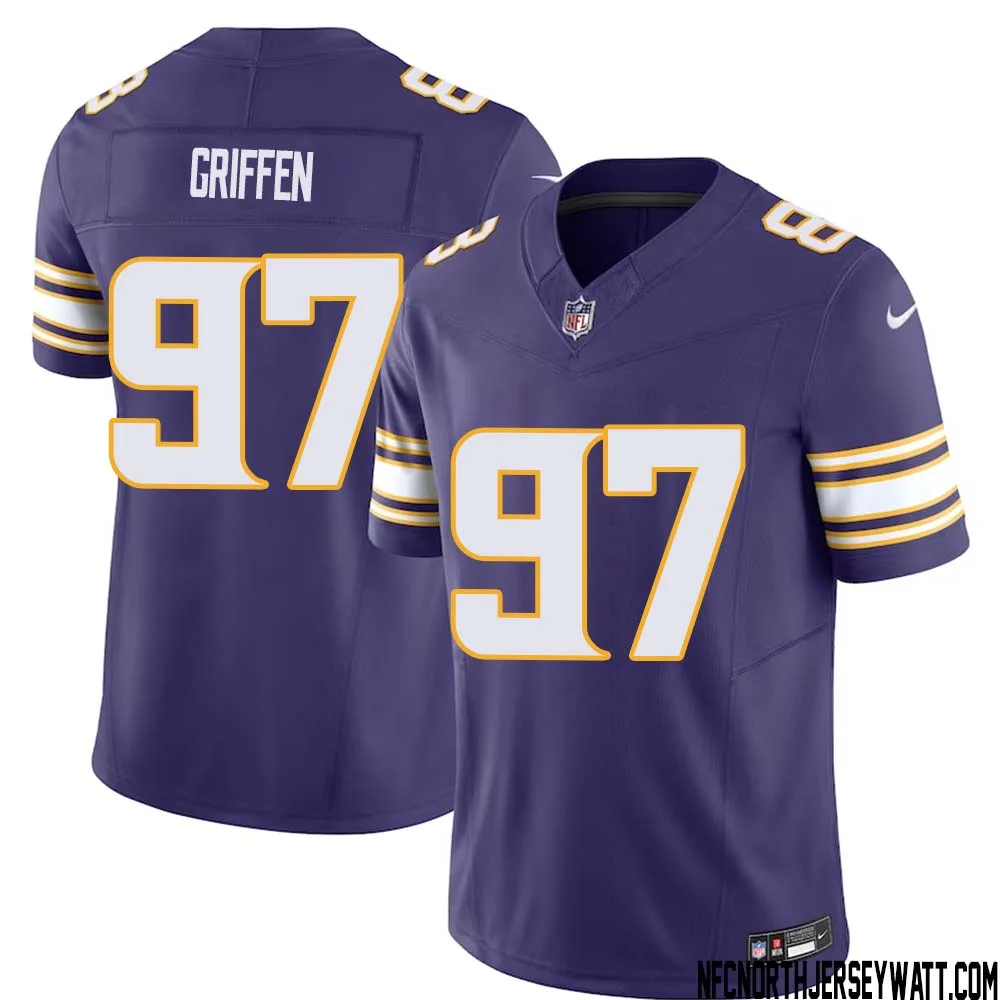Everson Griffen No 97 Mens Purple Minnesota Vikings Vapor F.U.S.E. Limited Jersey