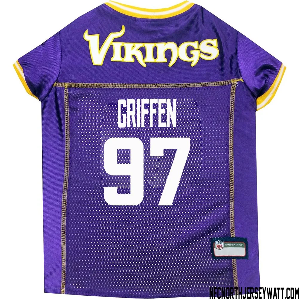 Everson Griffen No 97 Purple Minnesota Vikings Dog Jersey