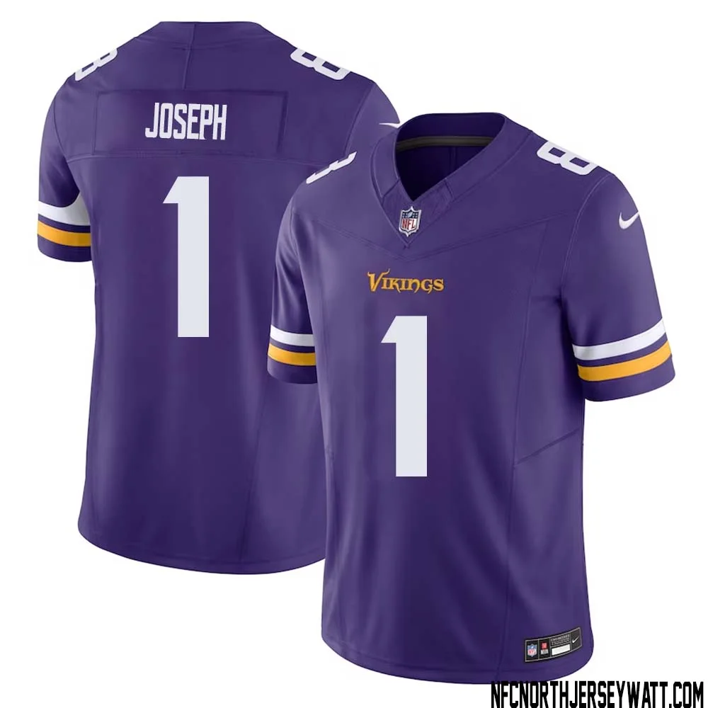 Greg Joseph No 1 Men Purple Minnesota Vikings Vapor F.U.S.E. Limited Jersey 1