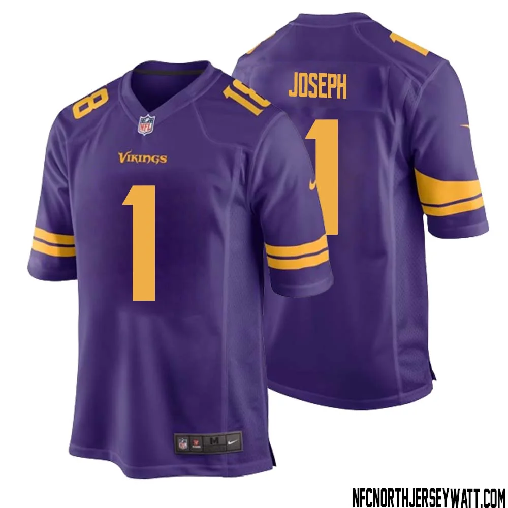 Greg Joseph No 1 Youth White Minnesota Vikings Game Player Away Jersey 1 1