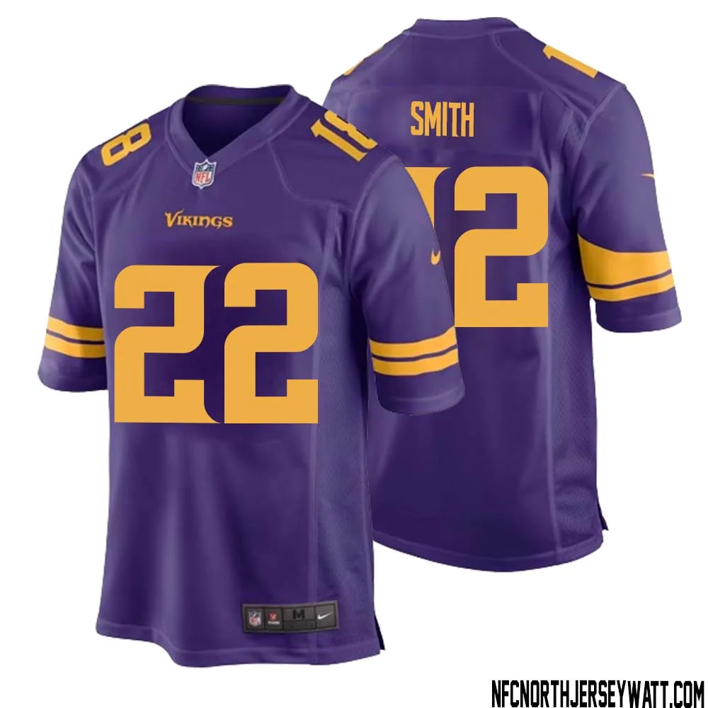 Harrison Smith No 22 Men Purple Minnesota Vikings Alternate Game Jersey
