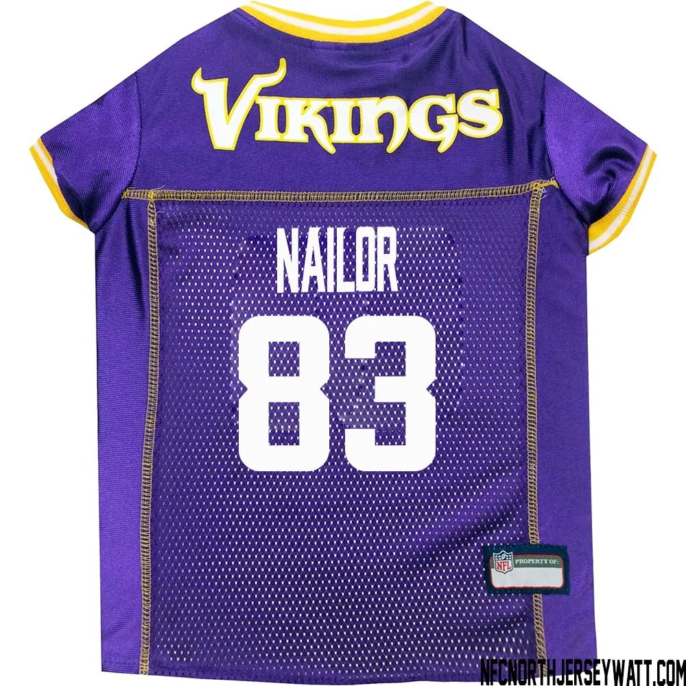 Jalen Nailor No 83 Purple Minnesota Vikings Dog Jersey