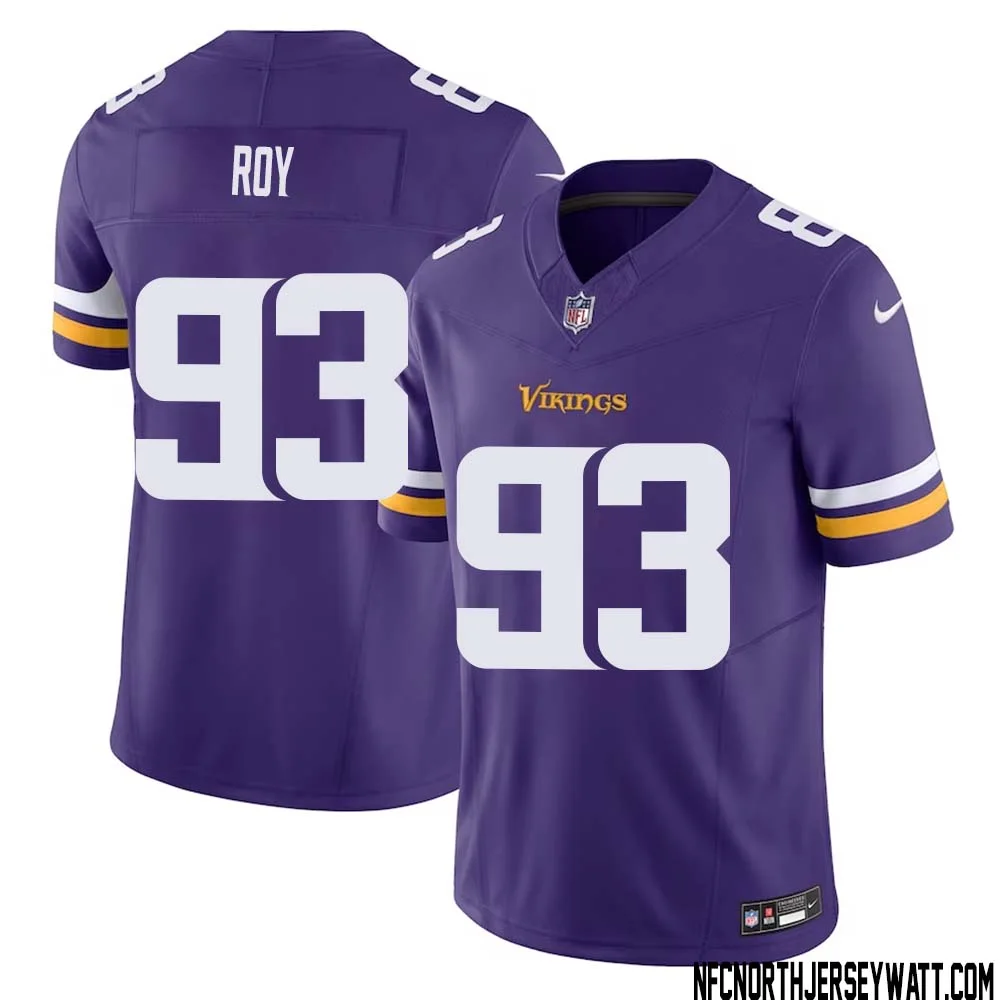 Jaquelin Roy No 93 Men Purple Minnesota Vikings Vapor F.U.S.E. Limited Jersey