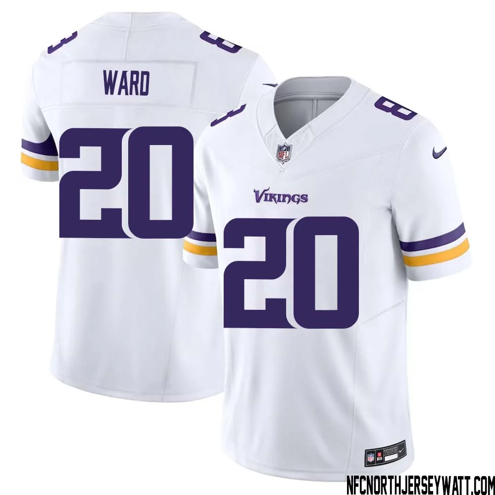 Jay Ward No 20 Men White Minnesota Vikings Vapor F.U.S.E. Limited Jersey 1