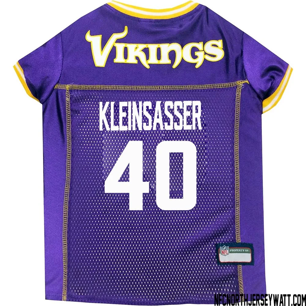 Jim Kleinsasser No 40 Purple Minnesota Vikings Dog Jersey