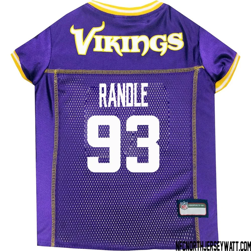 John Randle No 93 Purple Minnesota Vikings Dog Jersey