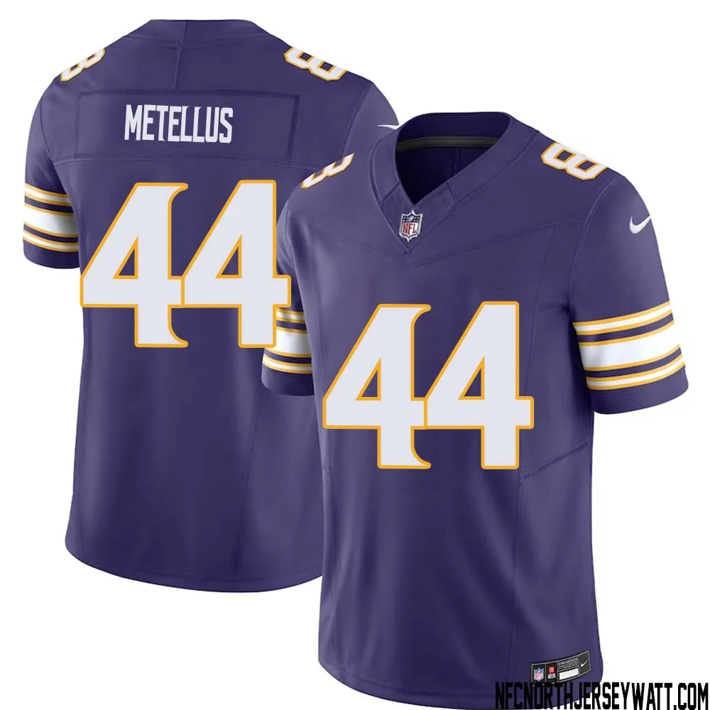 Josh Metellus No 44 Mens Purple Minnesota Vikings Vapor F.U.S.E. Limited Jersey