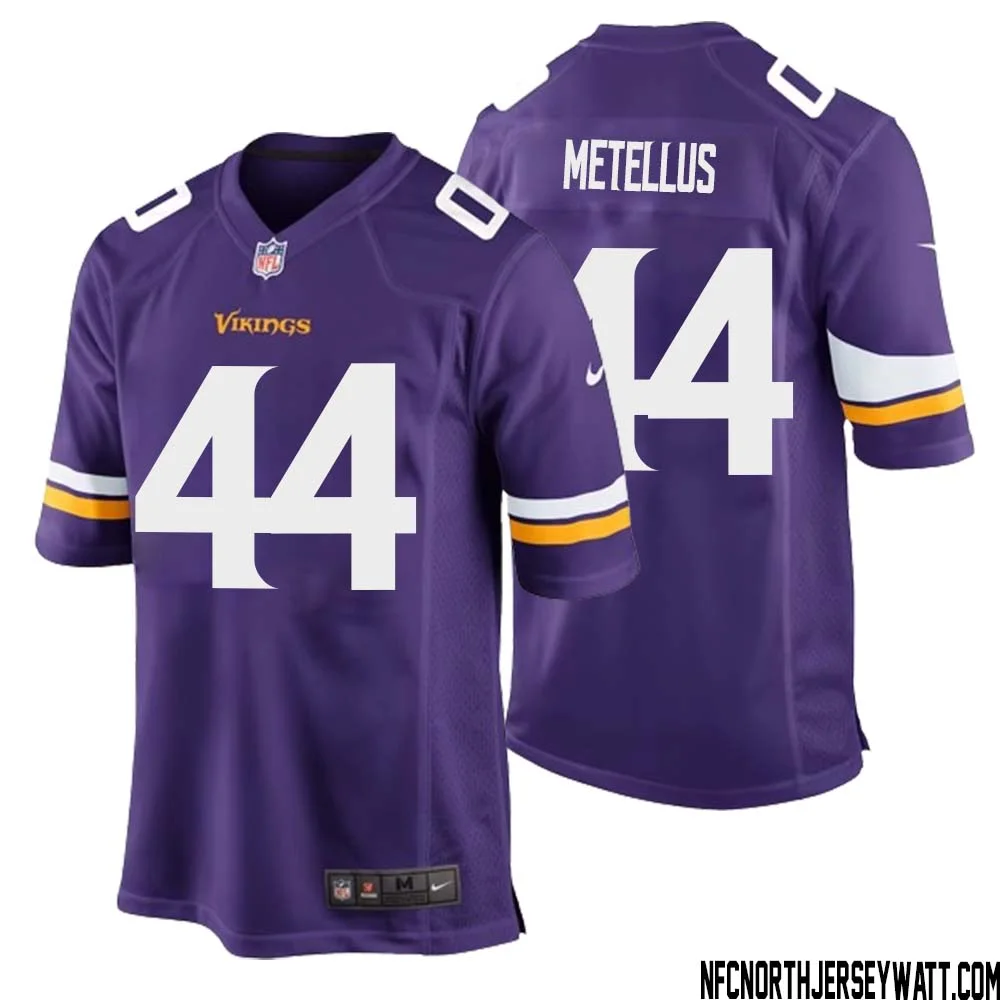 Josh Metellus No 44 Minnesota Vikings Game Jersey Court Purple for Mens 1