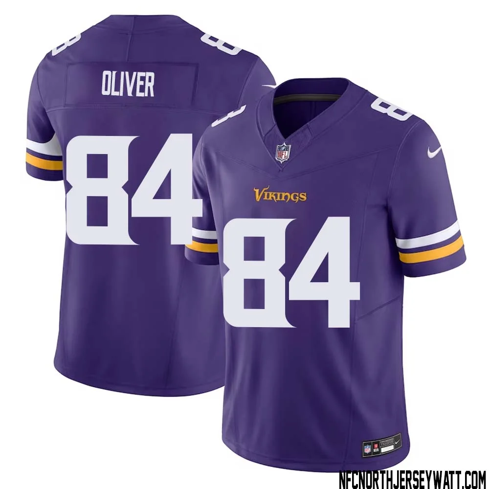 Josh Oliver No 84 Men Purple Minnesota Vikings Vapor F.U.S.E. Limited Jersey