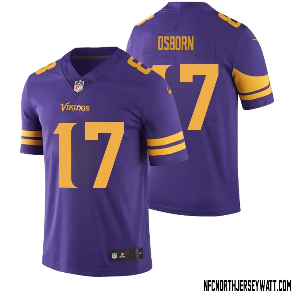 K.J. Osborn No 17 Men Purple Minnesota Vikings Color Rush Vapor Untouchable Limited Jersey