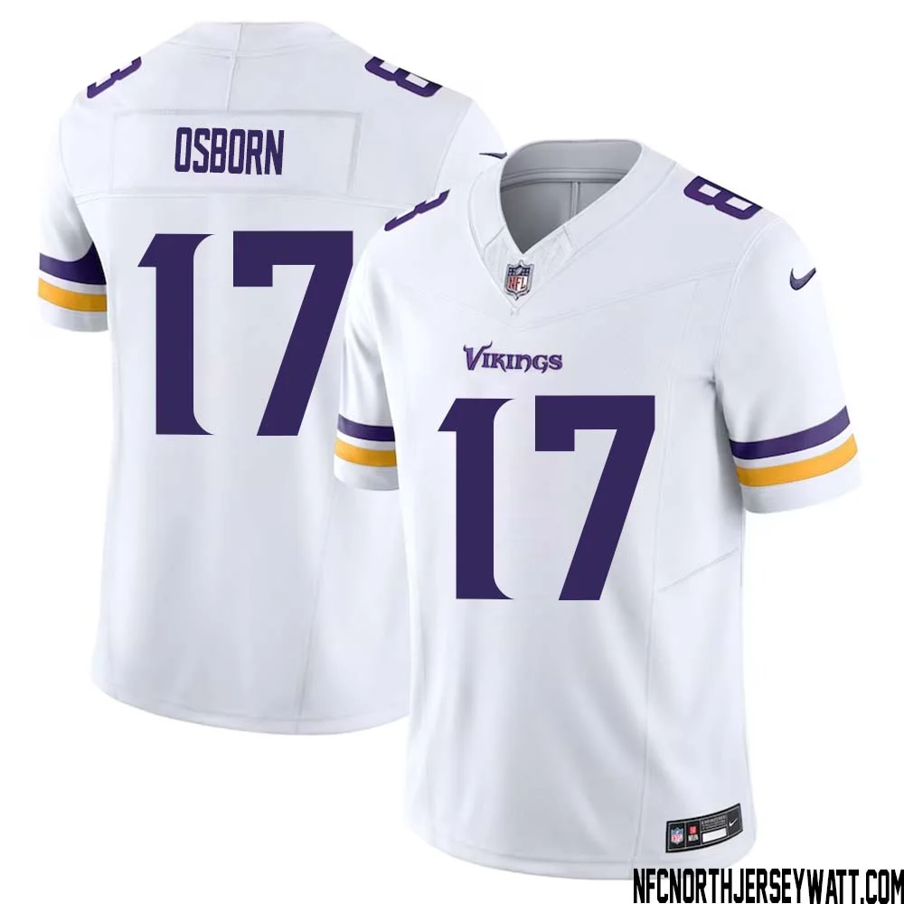 K.J. Osborn No 17 Men White Minnesota Vikings Vapor F.U.S.E. Limited Jersey
