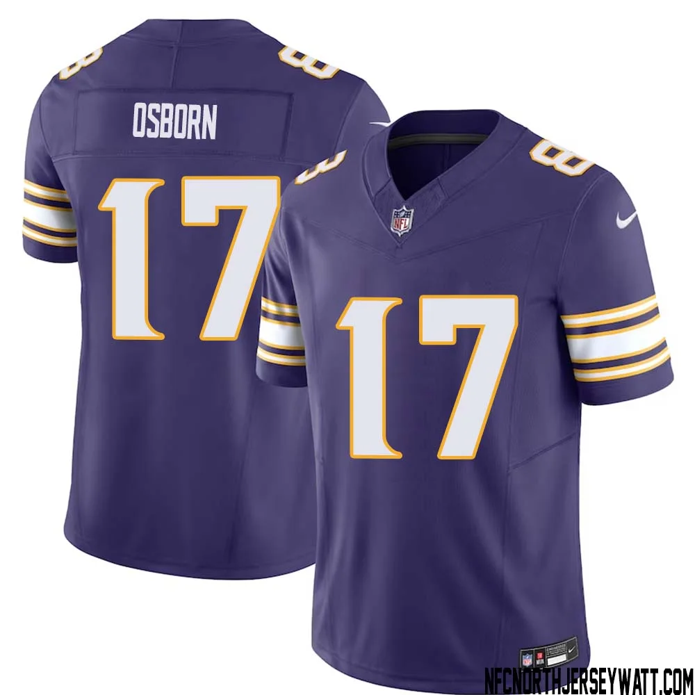 K.J. Osborn No 17 Mens Purple Minnesota Vikings Vapor F.U.S.E. Limited Jersey 1