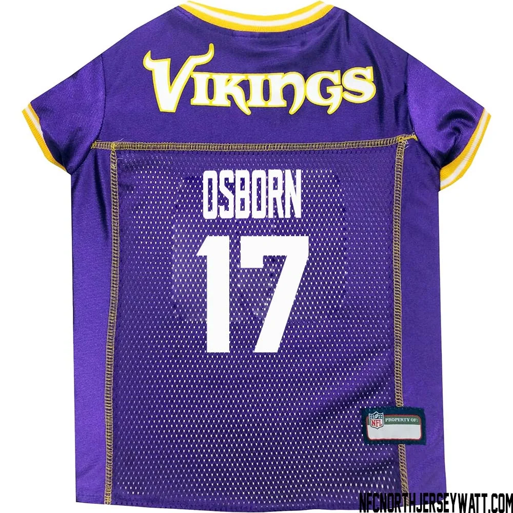 K.J. Osborn No 17 Purple Minnesota Vikings Dog Jersey 1