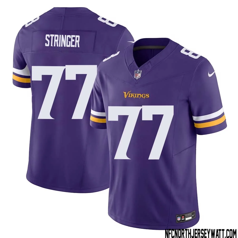 Korey Stringer No 77 Men Purple Minnesota Vikings Vapor F.U.S.E. Limited Jersey
