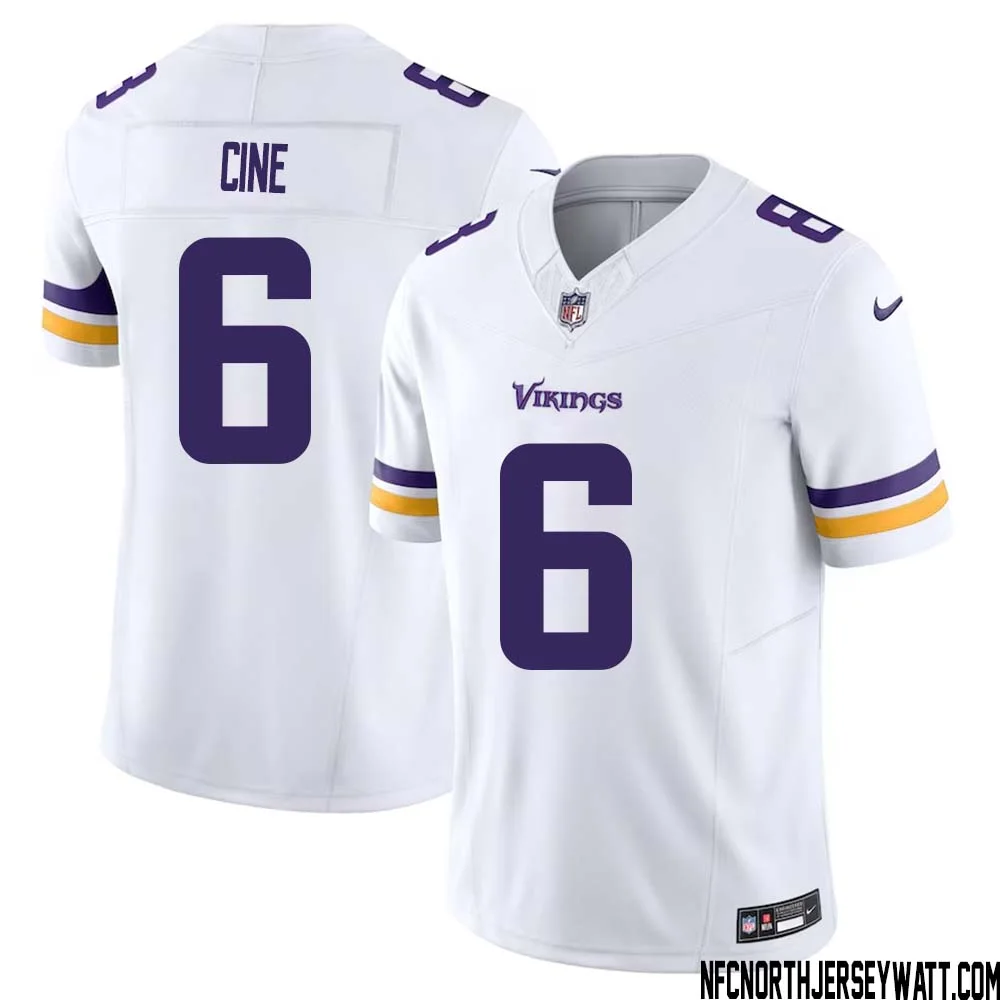 Lewis Cine No 6 Men White Minnesota Vikings Vapor F.U.S.E. Limited Jersey 1