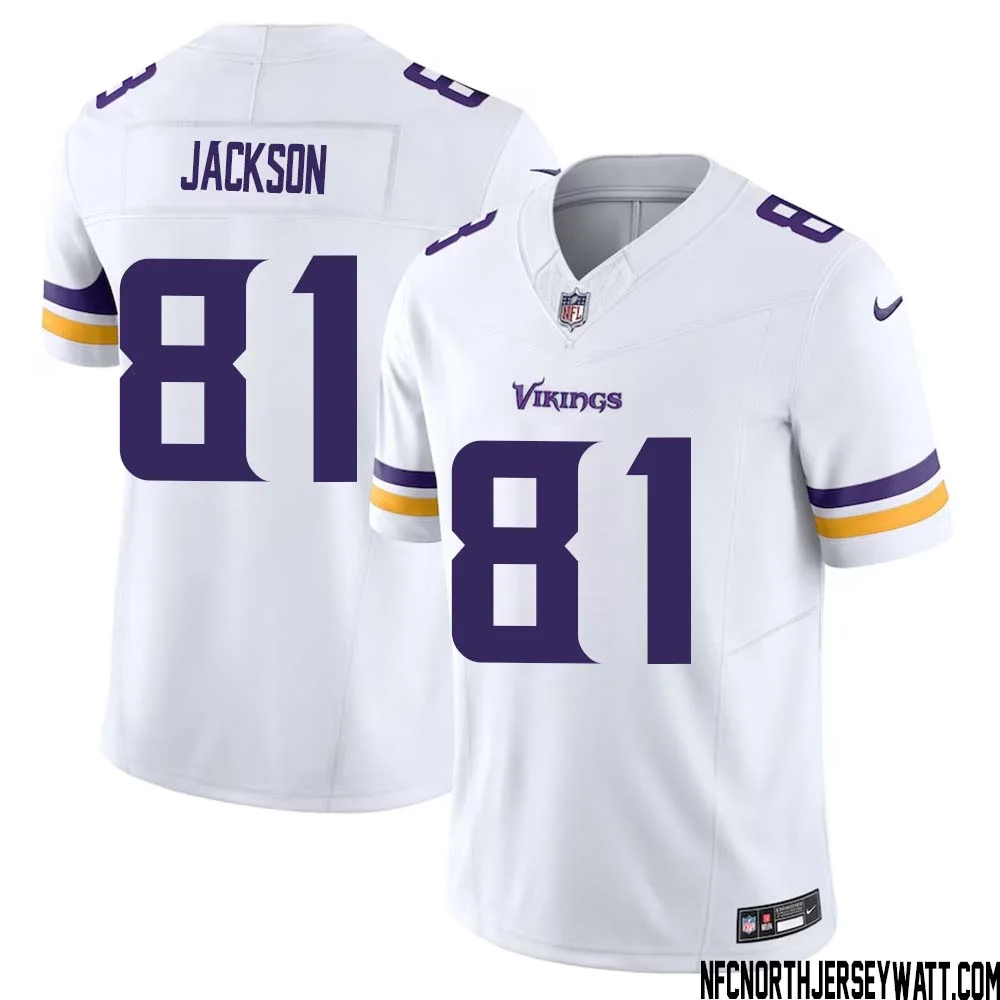 Lucky Jackson No 81 Men White Minnesota Vikings Vapor F.U.S.E. Limited Jersey