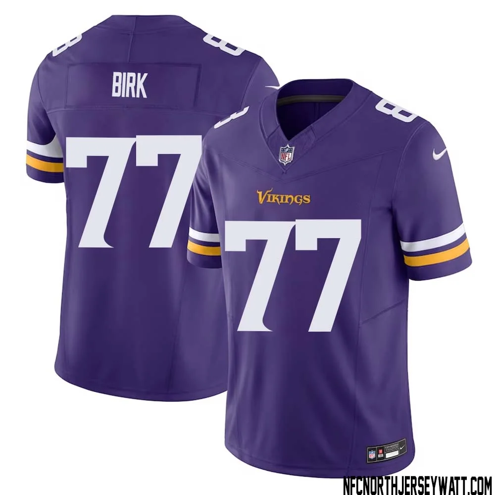 Matt Birk No 77 Men Purple Minnesota Vikings Vapor F.U.S.E. Limited Jersey