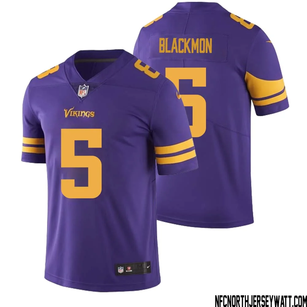 Mekhi Blackmon No 5 Men Purple Minnesota Vikings Color Rush Vapor Untouchable Limited Jersey