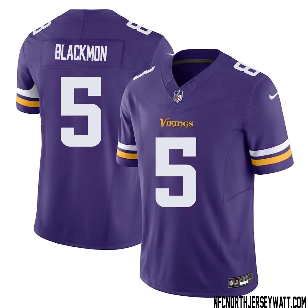 Mekhi Blackmon No 5 Men Purple Minnesota Vikings Vapor F.U.S.E. Limited Jersey 1