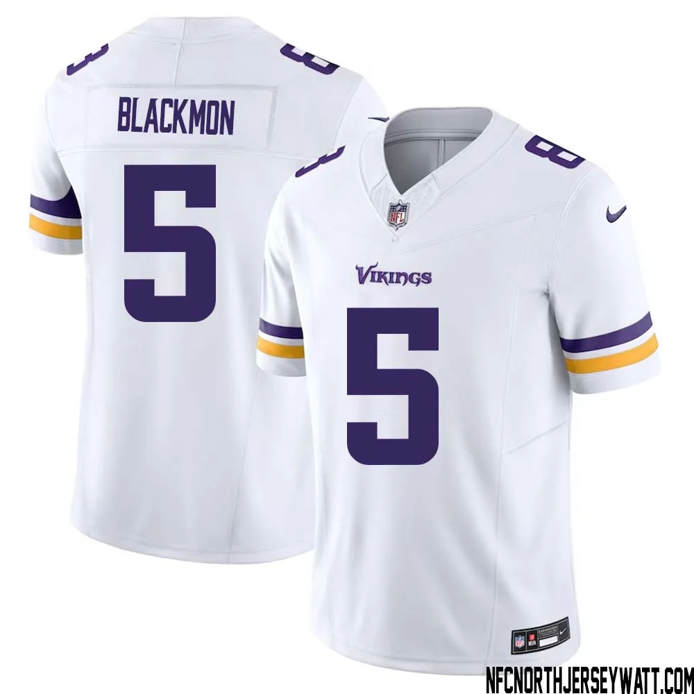 Mekhi Blackmon No 5 Men White Minnesota Vikings Vapor F.U.S.E. Limited Jersey
