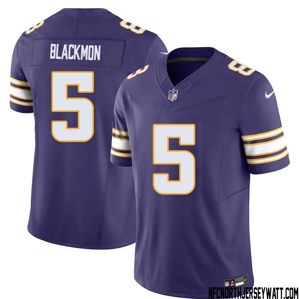 Mekhi Blackmon No 5 Mens Purple Minnesota Vikings Vapor F.U.S.E. Limited Jersey 1