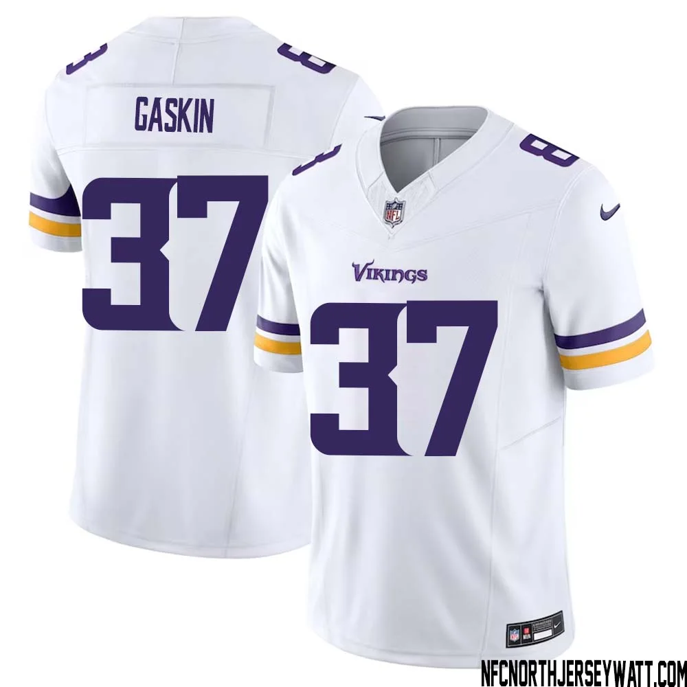 Myles Gaskin No 37 Men White Minnesota Vikings Vapor F.U.S.E. Limited Jersey