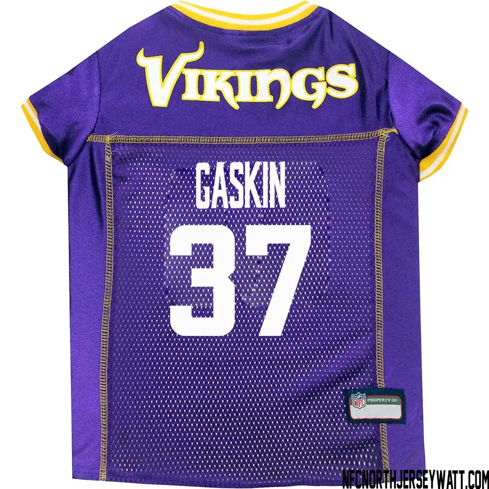 Myles Gaskin No 37 Purple Minnesota Vikings Dog Jersey 1