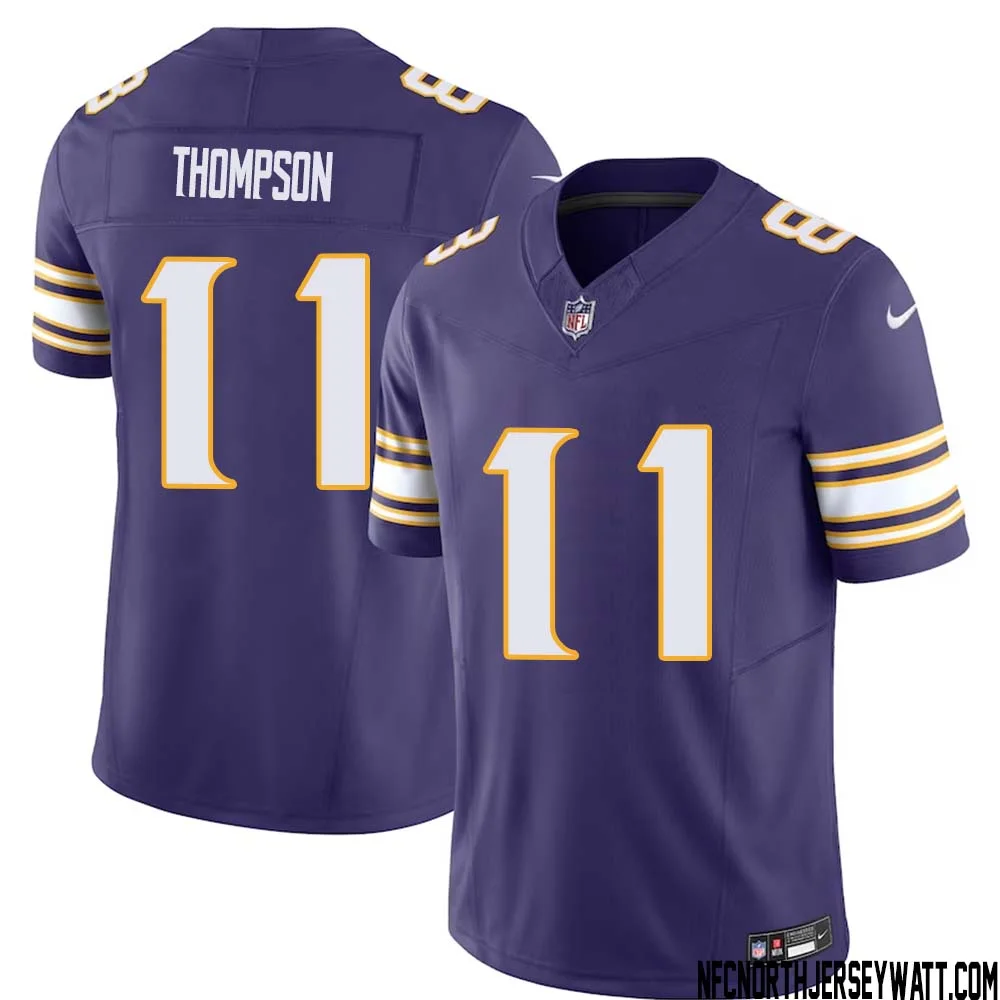 NaJee Thompson No 11 Mens Purple Minnesota Vikings Vapor F.U.S.E. Limited Jersey 1